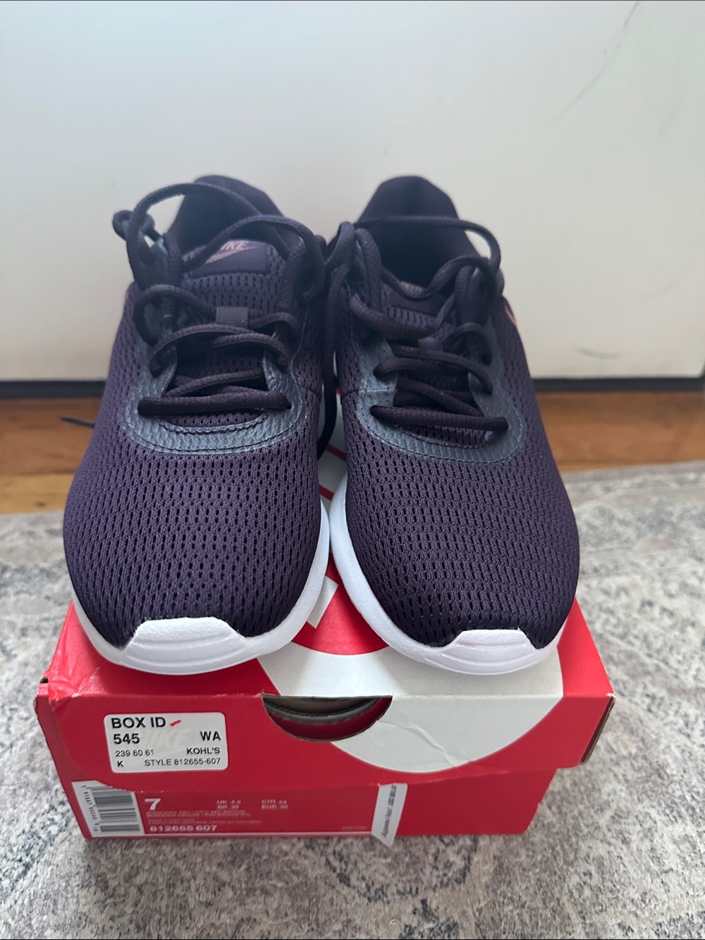 Nike Women's Running Shoes - Deep Purple with White